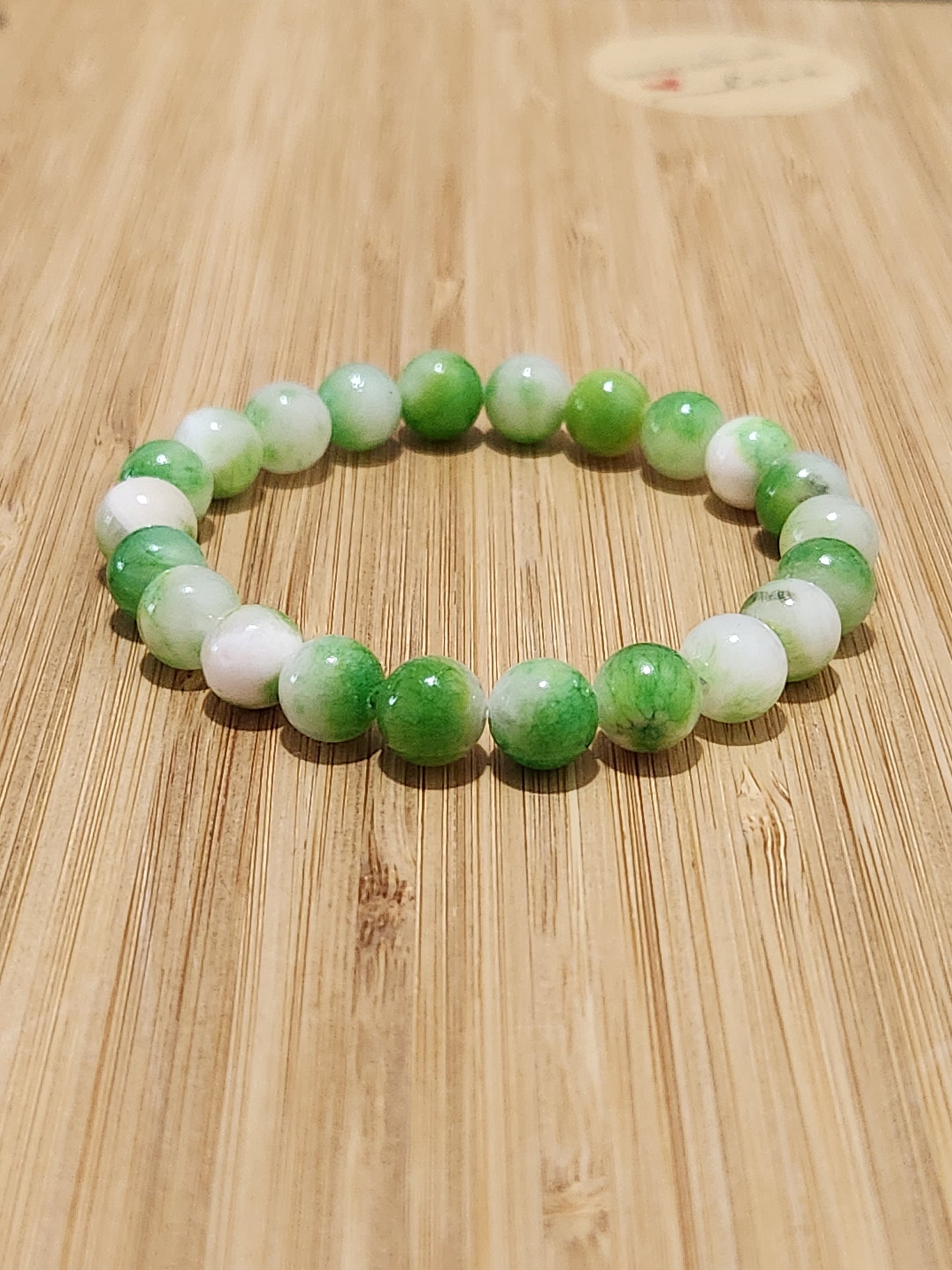 Green Persian Jade Bracelet - well being - growth - good luck - renewal