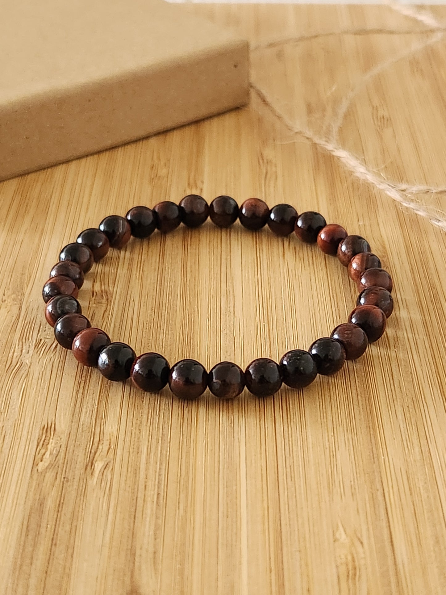 Red Tiger Eye Bracelet - Strength- courage - passion