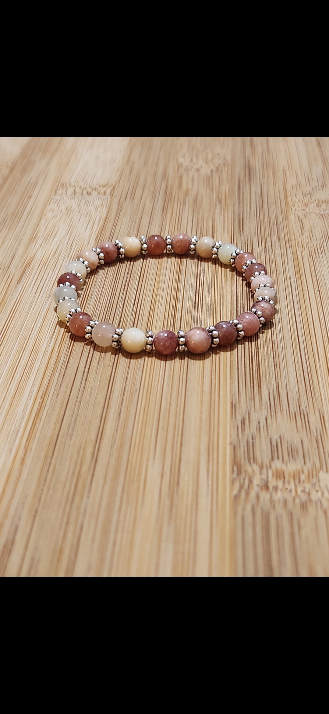 Sunstone Bracelet with accents - optimism - supportive - confidence - self worth - stress